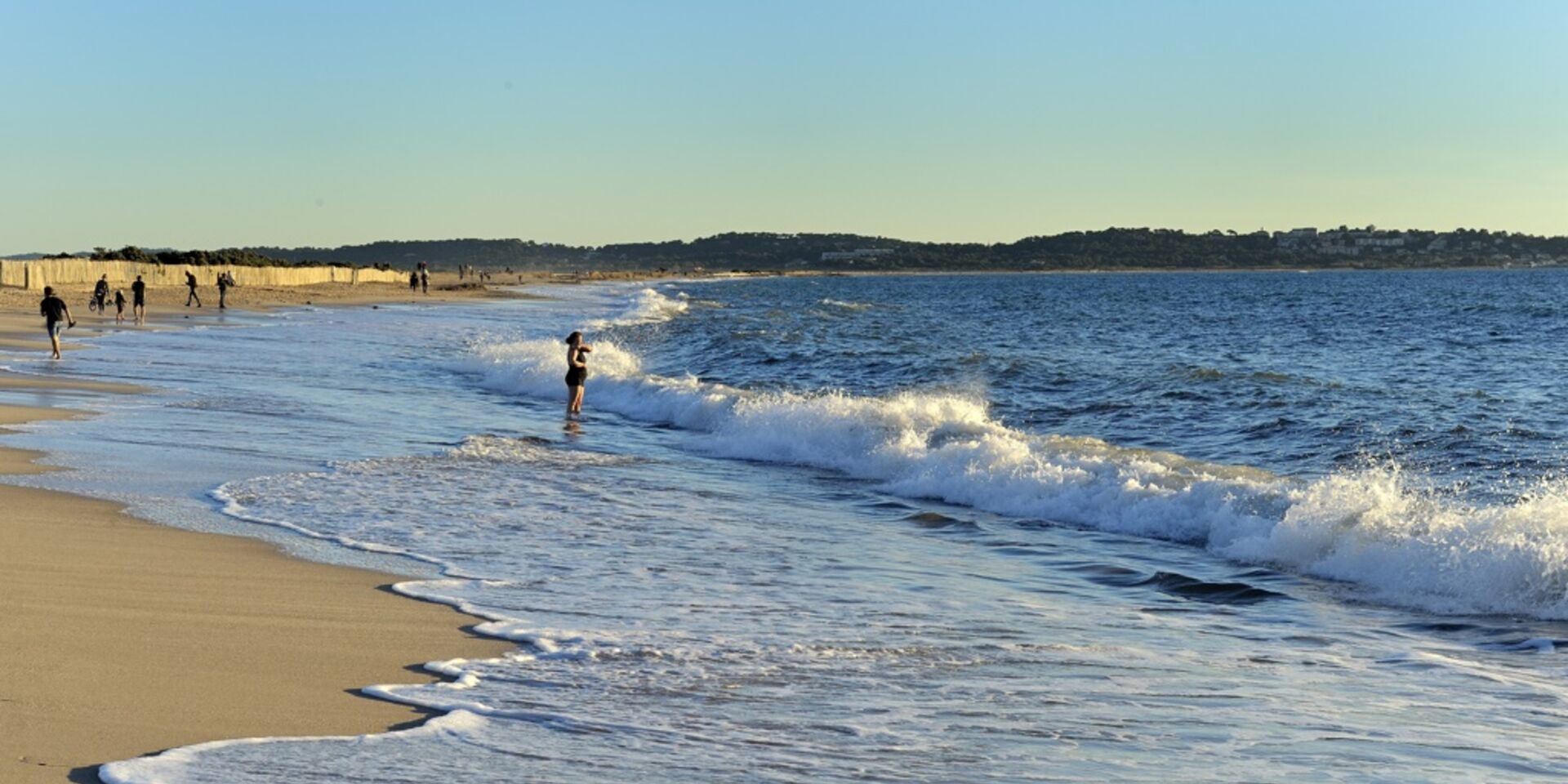 A beach in Hyères