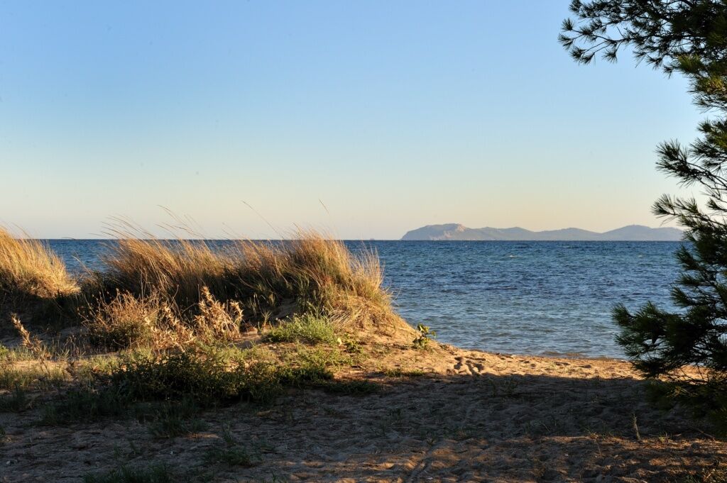 Near the campsite, Plage des Salins in Hyères-les-Palmiers