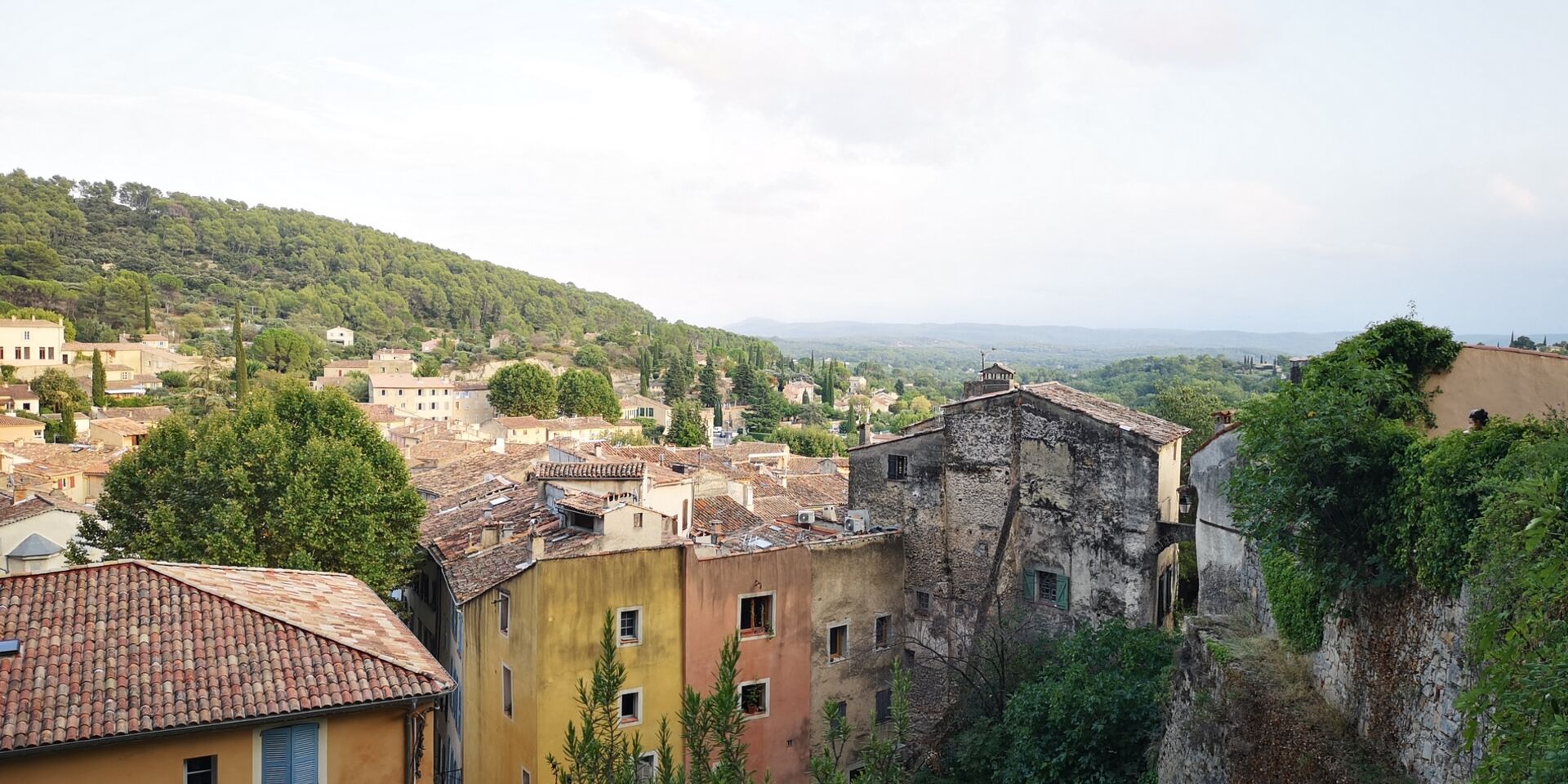 Cotignac, a Provencal village near the campsite