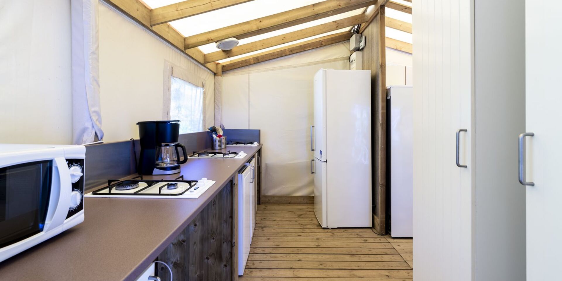 Budget glamping cabins