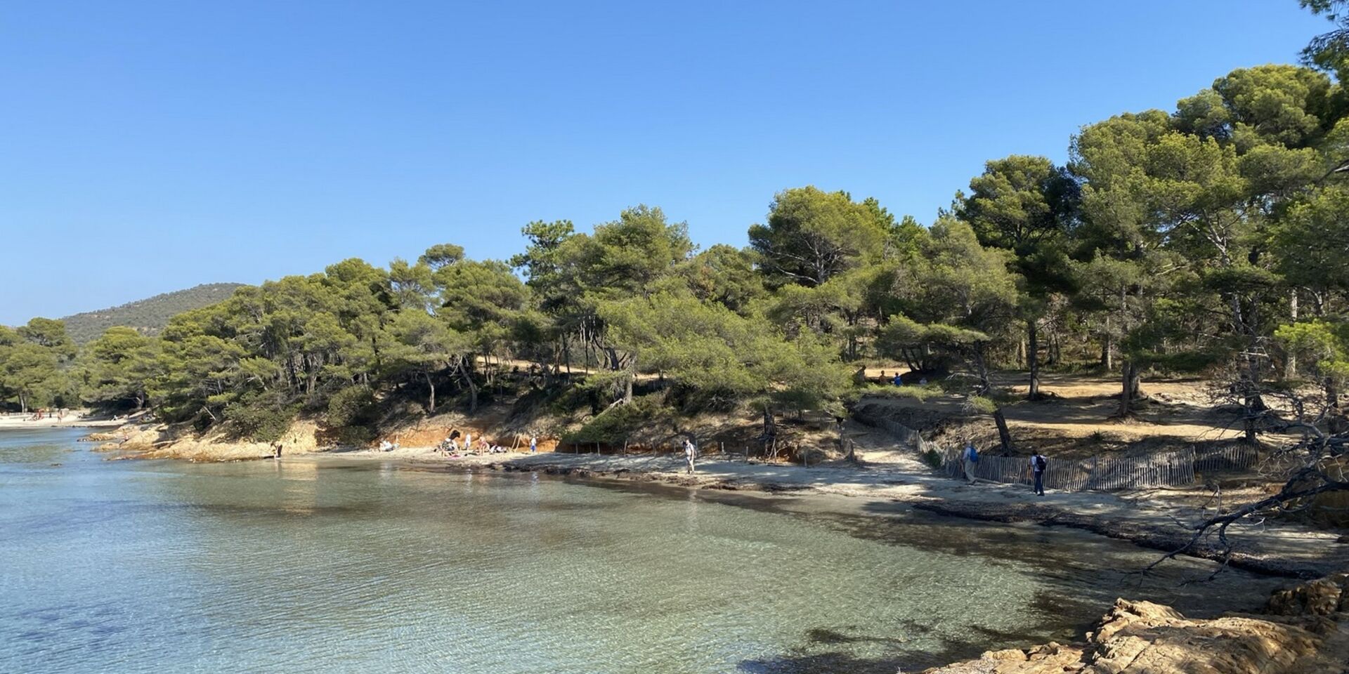 A wild beach in the Var French Riviera-Côte d'Azur