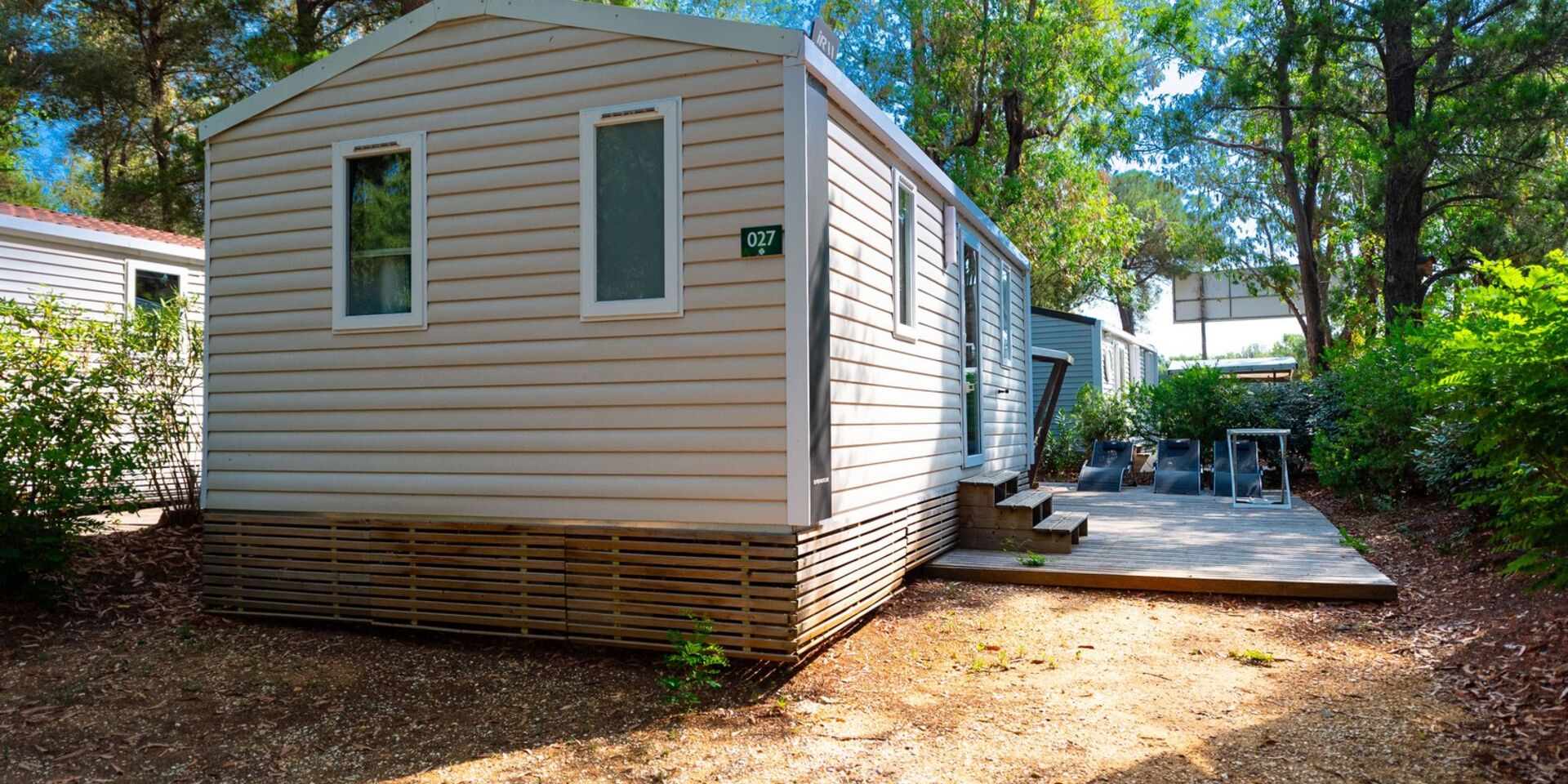 Air-conditioned mobile home for 6 campsite Var