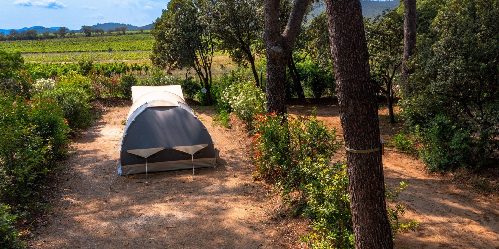 Tent pitches eco-friendly nature campsite Var